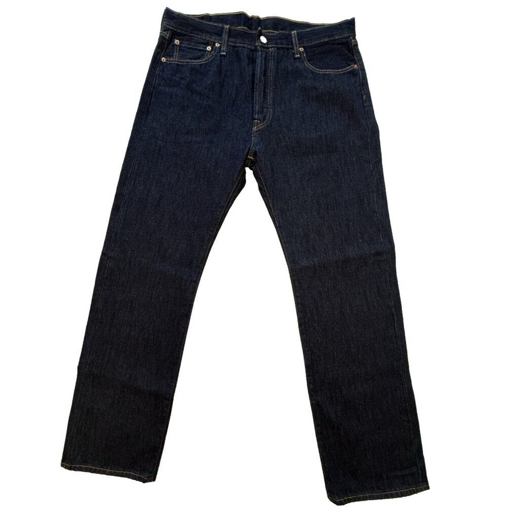 Levi’s 501 Original Fit Jeans Men 36x32 Dark Wash Straight Leg Button Fly NEW